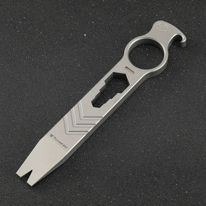 Multifunctional Titanium Alloy Crowbar Opener Wrench Screwdriver EDC