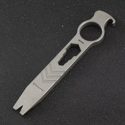 Multifunctional Titanium Alloy Crowbar Opener Wrench Screwdriver EDC
