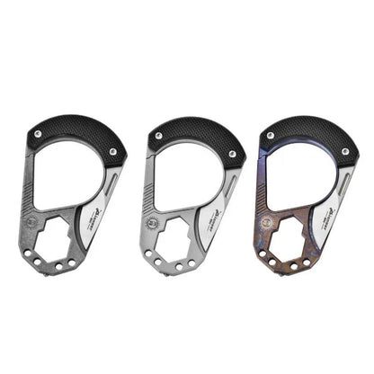 Tungsten Steel Head Titanium Alloy Knuckle Key Chain Wrench Mini Knife
