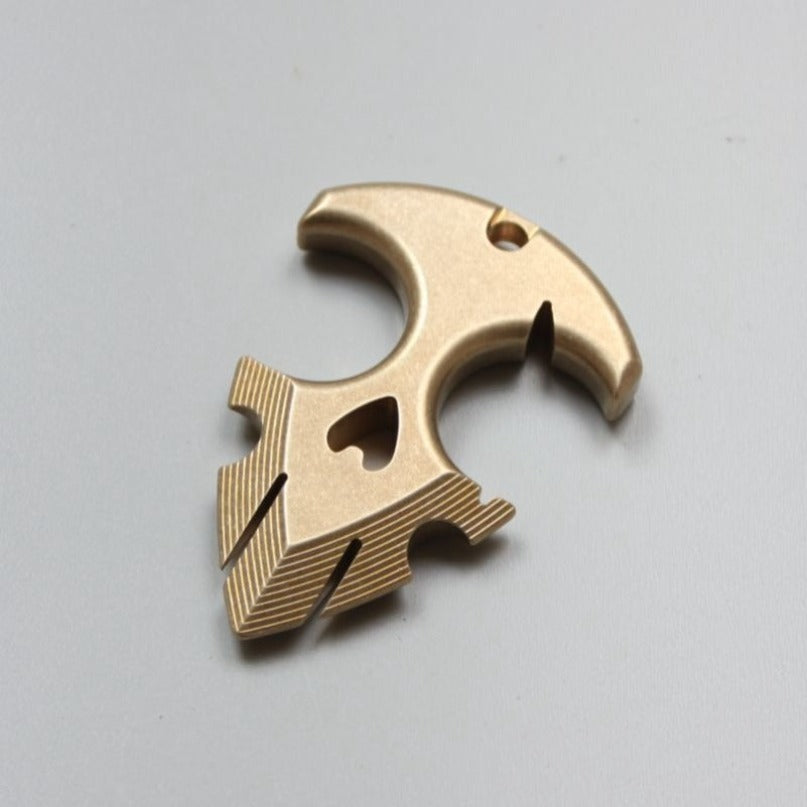 Brass Portable Outdoor Brass Decoration EDC Keychain Backpack Pendant Tool