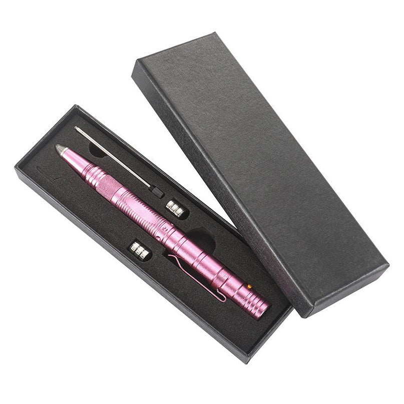 Aluminum Multifunctional Pen LED Lighting Mini Knives Broken Window EDC