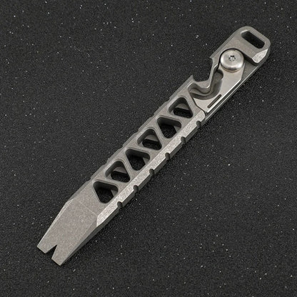 Titanium Alloy Multi-functional Crowbar Rope Knife Bottle Opener EDC