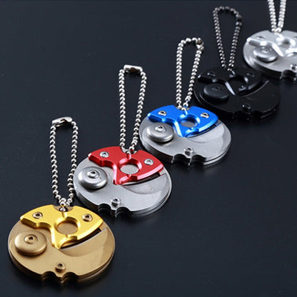 Mini Coin Knife Pendant Chain EDC