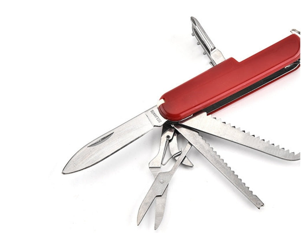 Multifunctional Folding Knife Bottle Opener Scissors Saw EDC