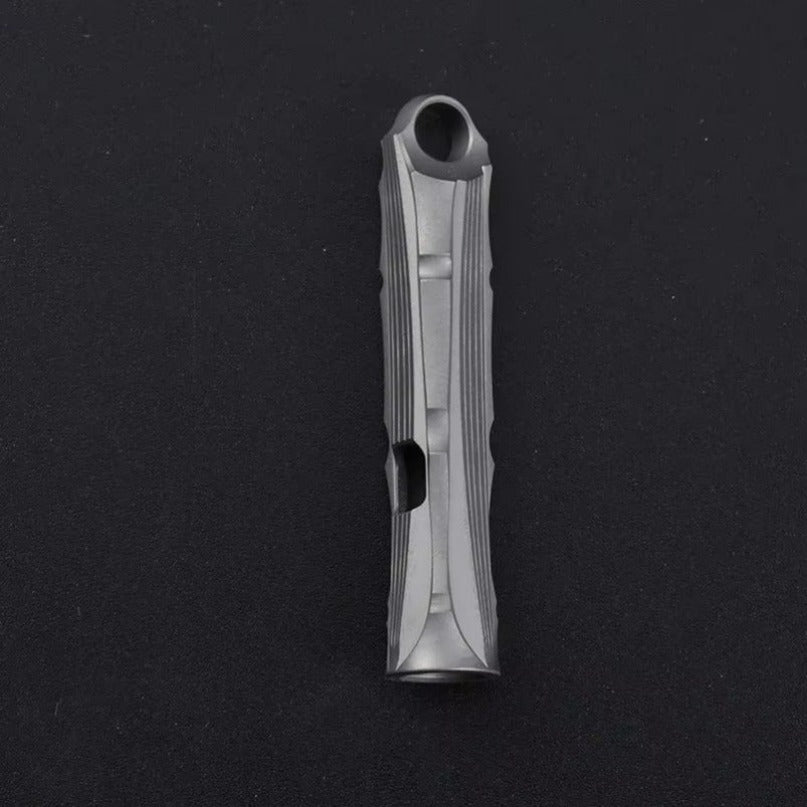 Titanium Alloy High Audio Single Tube Whistle Outdoor Survival