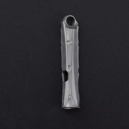 Titanium Alloy High Audio Single Tube Whistle Outdoor Survival