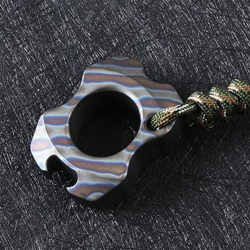 Titanium Mini Bottle Opener Portable Pendant Backpack Keychain