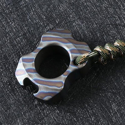 Titanium Mini Bottle Opener Portable Pendant Backpack Keychain
