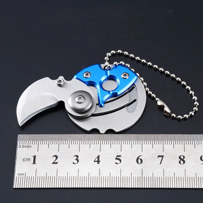 Mini Coin Knife Pendant Chain EDC