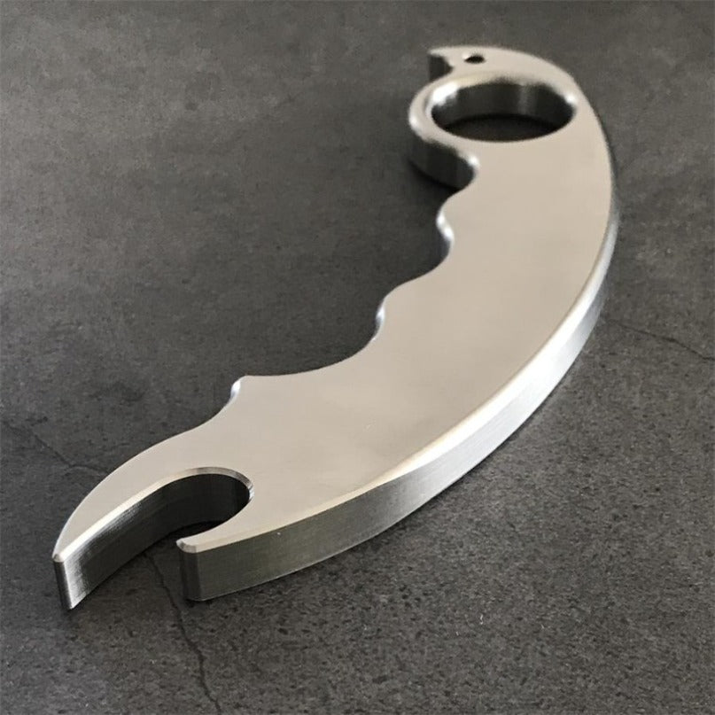 Stainless Steel EDC Tool Multifunctional Bottle Opener Outdoor Keychain Backpack