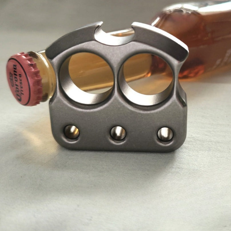 Titanium Alloy Multifunctional Lightweight Two Hole Bottle Opener Portable