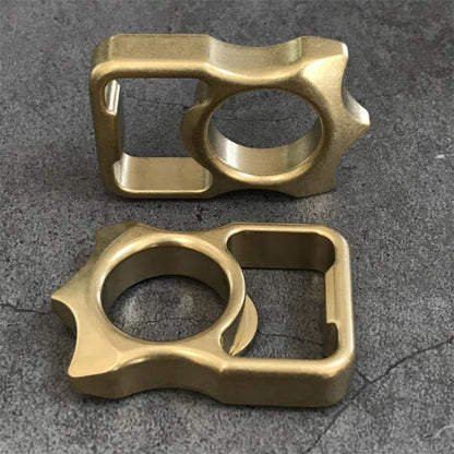 Brass Stonewashed Brass EDC Keychain Backpack Bottle Opener Tool