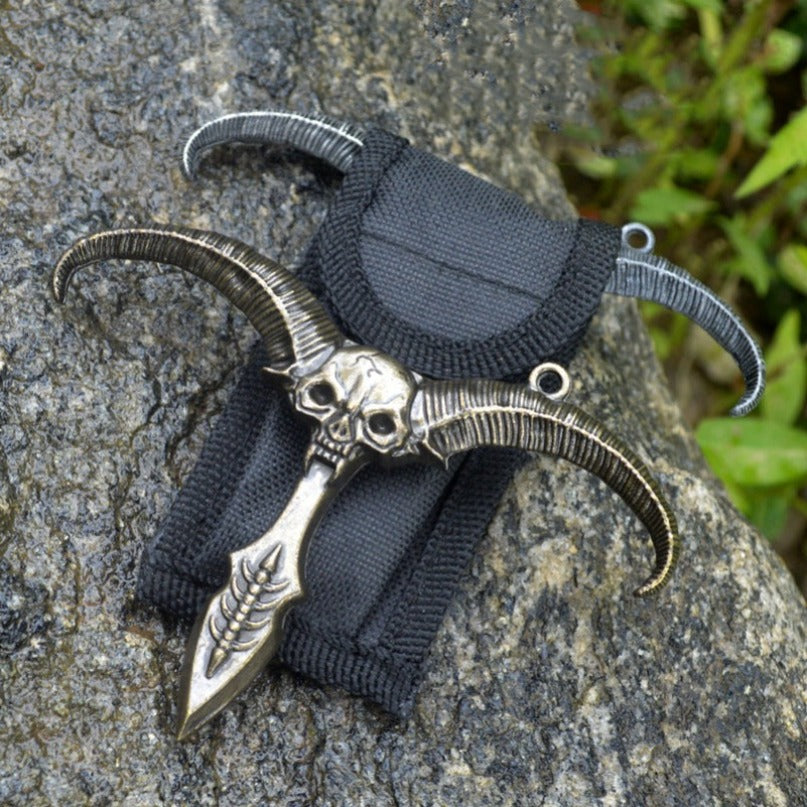 Zinc Alloy Outdoor Eagle and Sheep Shape Travel Keychain Tool
