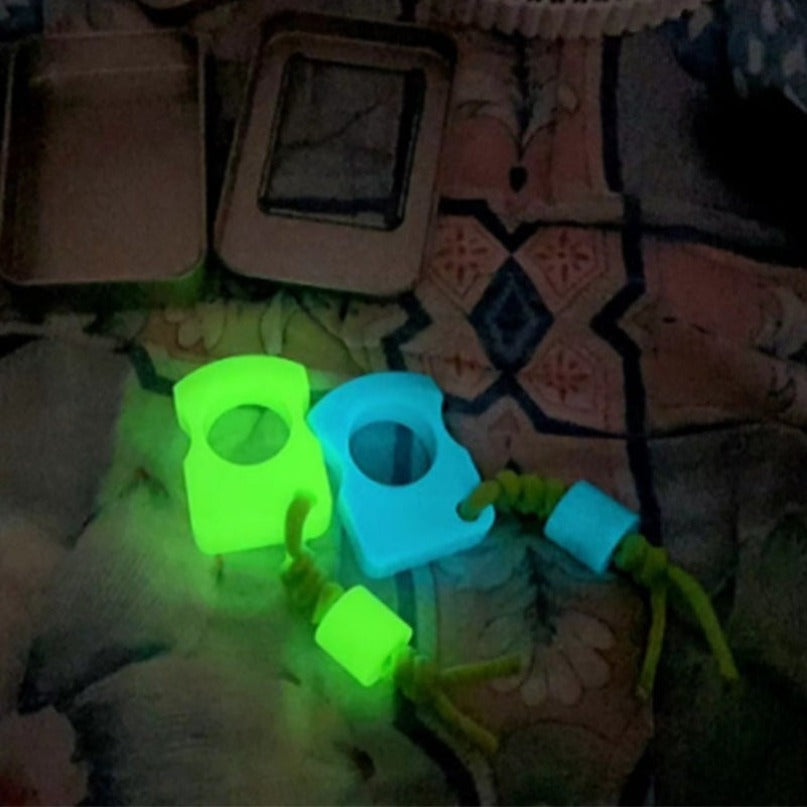Non-Metallic Fluorescent Single Hole PA Plastic Portable EDC Outdoor Tool