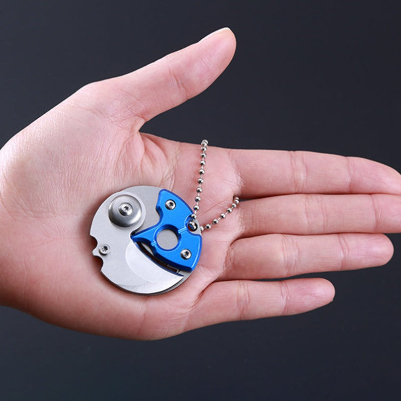 Mini Coin Knife Pendant Chain EDC