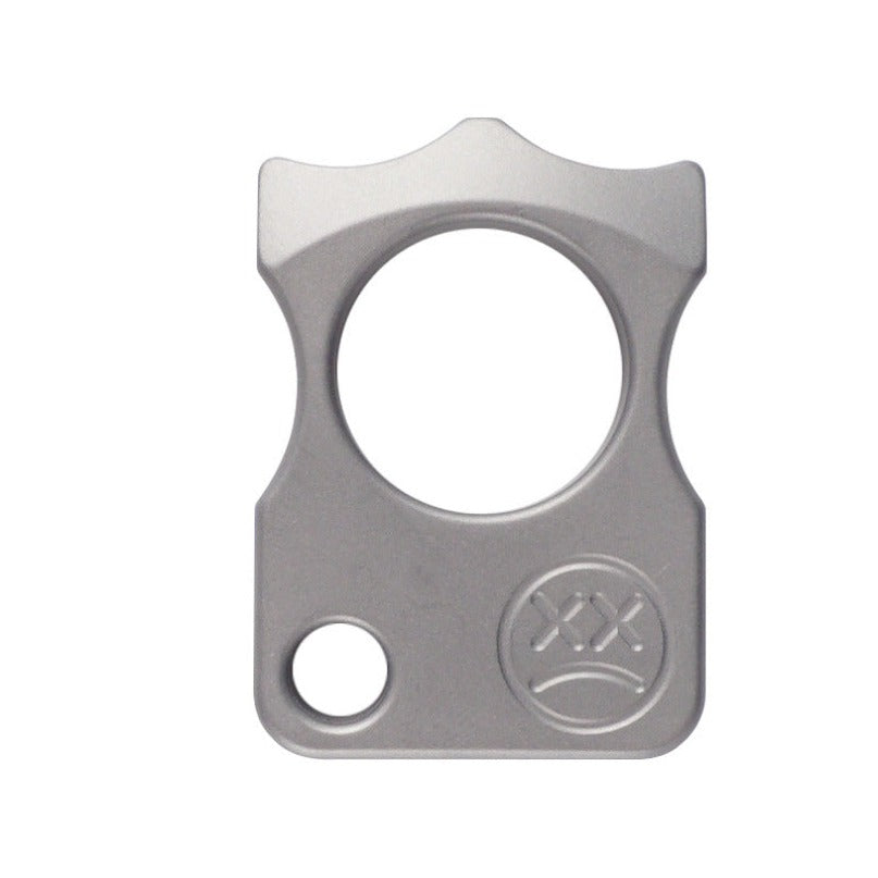 Sad Face Titanium One Finger EDC