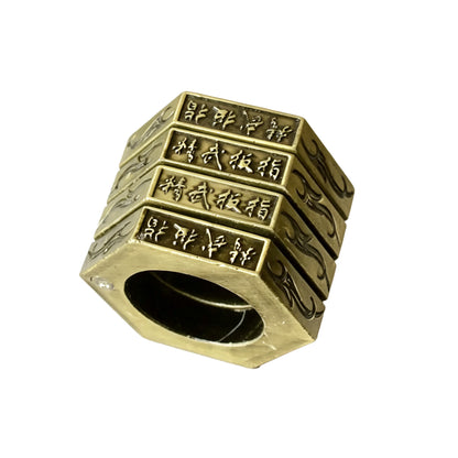 Folding Hexagon Ring EDC Tool | Multi-Function Keychain Finger Ring