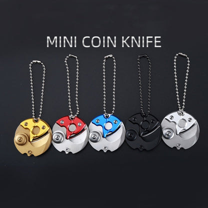 Mini Coin Knife Pendant Chain EDC