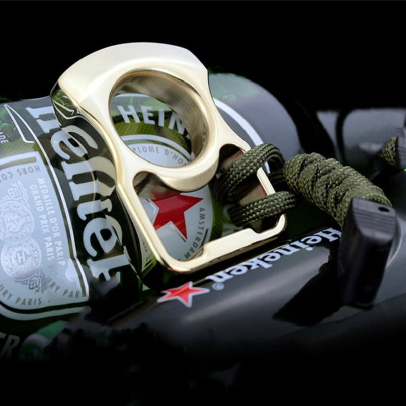 Brass EDC Round Arc Brass Outdoor Portable Bottle Opener