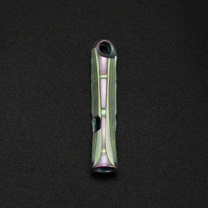Titanium Alloy High Audio Single Tube Whistle Outdoor Survival
