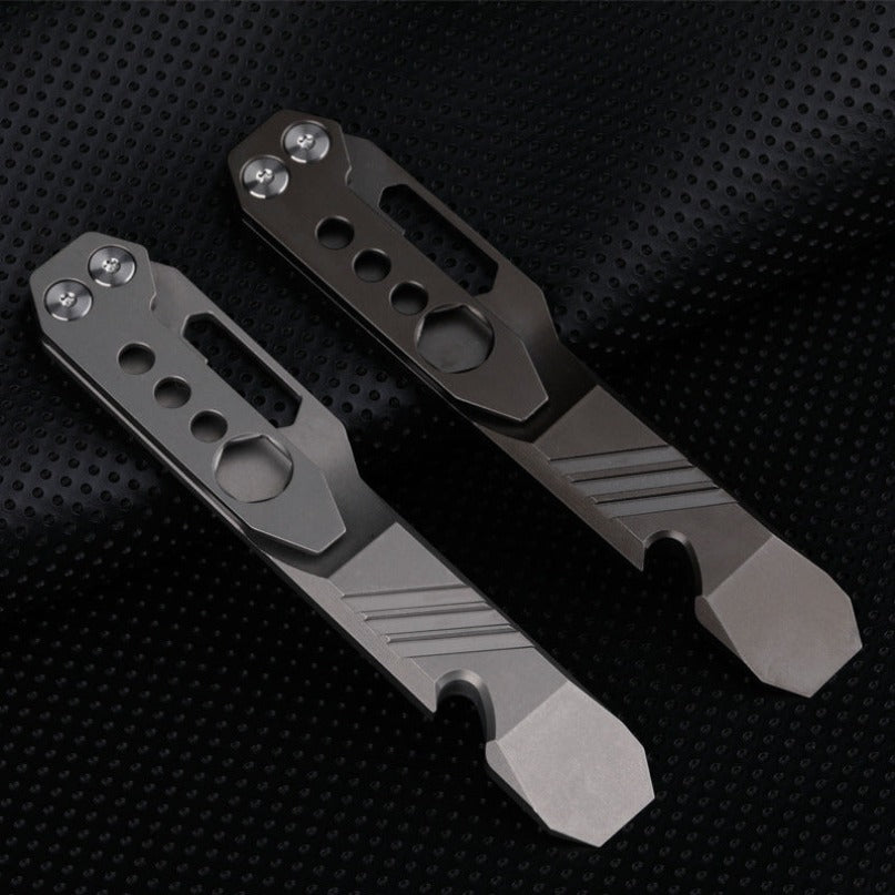 Titanium Alloy with Waist Clip Crowbar Open Bottle Wrench Tool