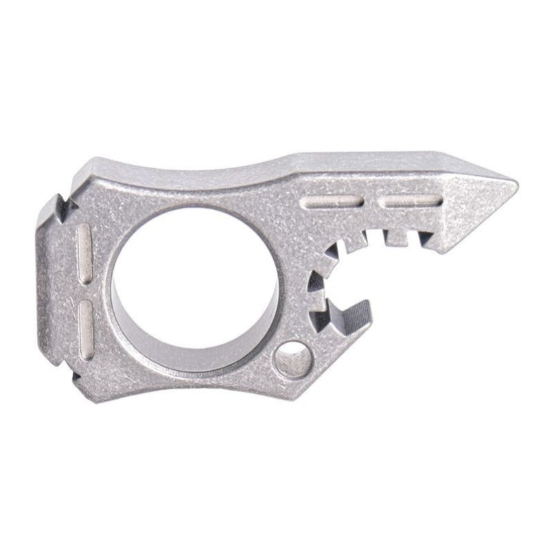 Titanium Bottle Opener Shark Outdoor EDC Backpack Keychain Tool