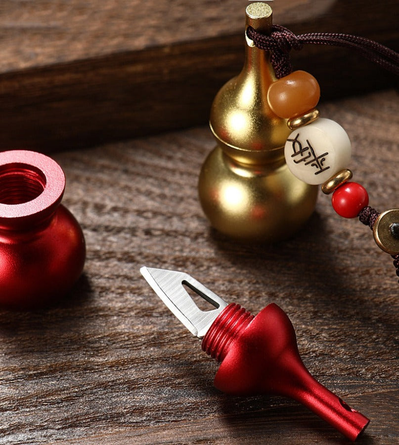 Gourd Keychain Pendant Mini Knife EDC
