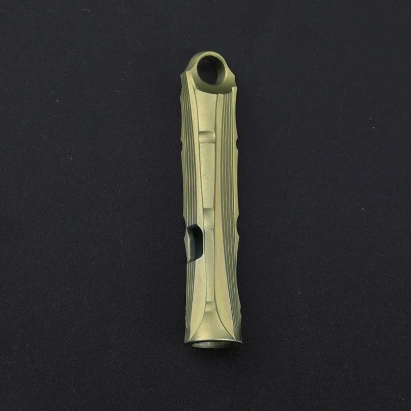 Titanium Alloy High Audio Single Tube Whistle Outdoor Survival