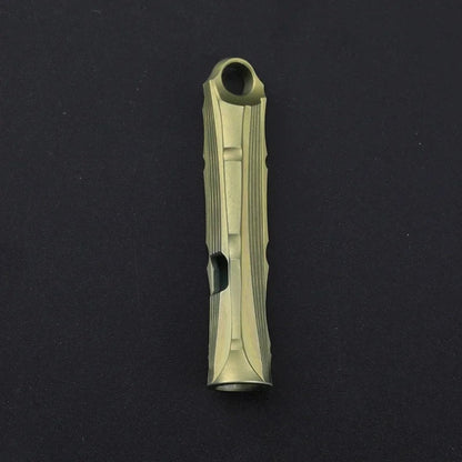 Titanium Alloy High Audio Single Tube Whistle Outdoor Survival