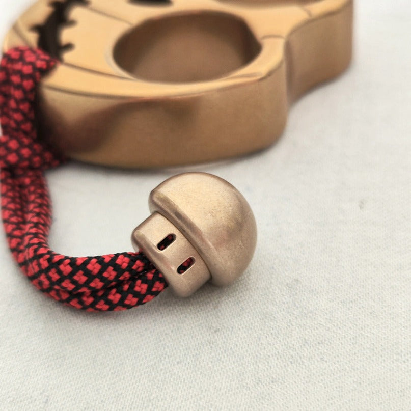 Mushroom Brass Umbrella Rope Knife Pendant