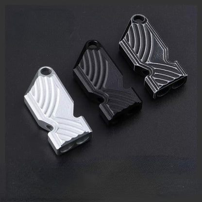 Aluminum Outdoor Alloy Dual Whistle  High Audio Wilderness for Help