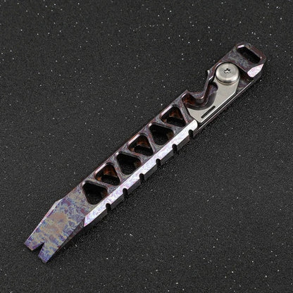 Titanium Alloy Multi-functional Crowbar Rope Knife Bottle Opener EDC