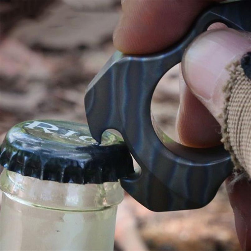 Titanium Mini Bottle Opener Portable Pendant Backpack Keychain