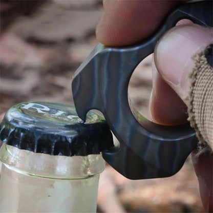 Titanium Mini Bottle Opener Portable Pendant Backpack Keychain
