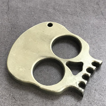 Zinc Alloy Outdoor Two Finger Skull Portable EDC Decoration Tool