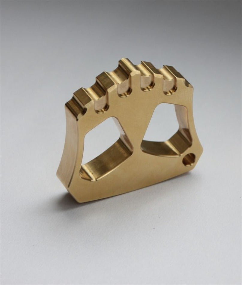 Brass Backpack Keychain Tool Creative Two Hole Brass Mini Outdoor