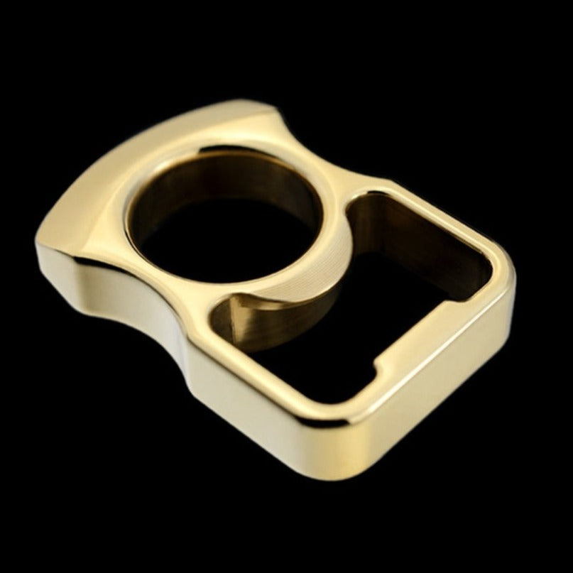 Brass EDC Round Arc Brass Outdoor Portable Bottle Opener
