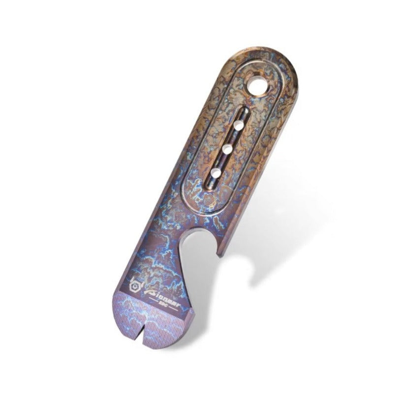 Portable Titanium Alloy Crowbar Key Pendant EDC