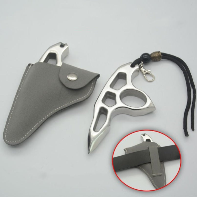 Stainless Steel Steel Thickened Single Hole EDC Tool Optional Binding Rope