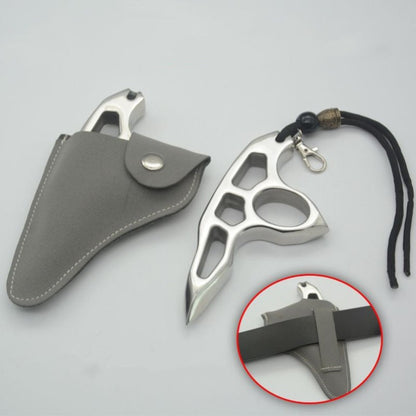 Stainless Steel Steel Thickened Single Hole EDC Tool Optional Binding Rope