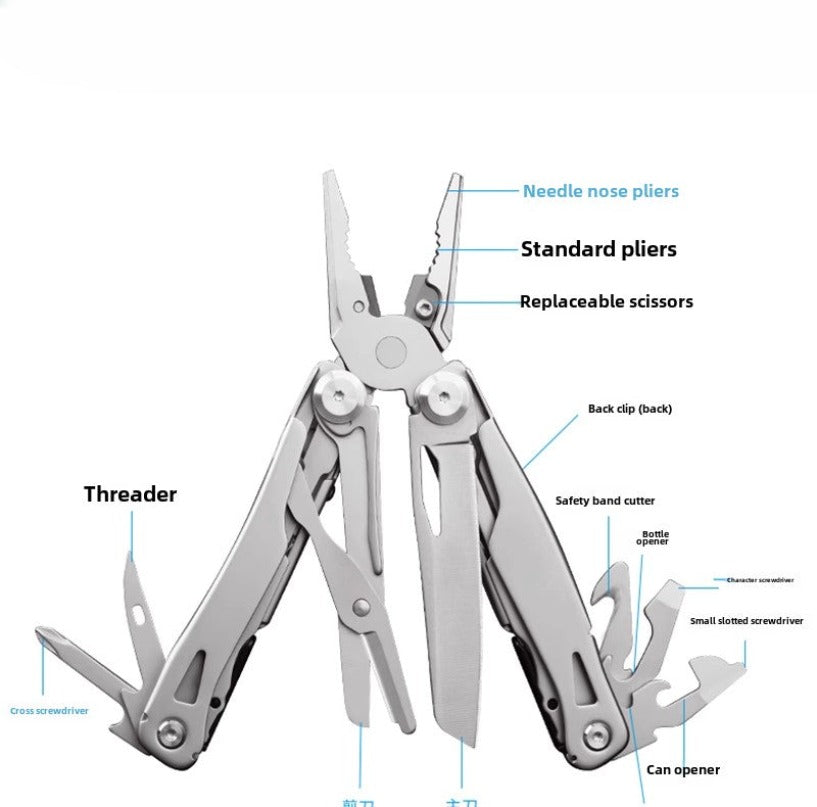 440 Multi EDC  Plier Forceps Mini Knives Scissor Bottle Opener