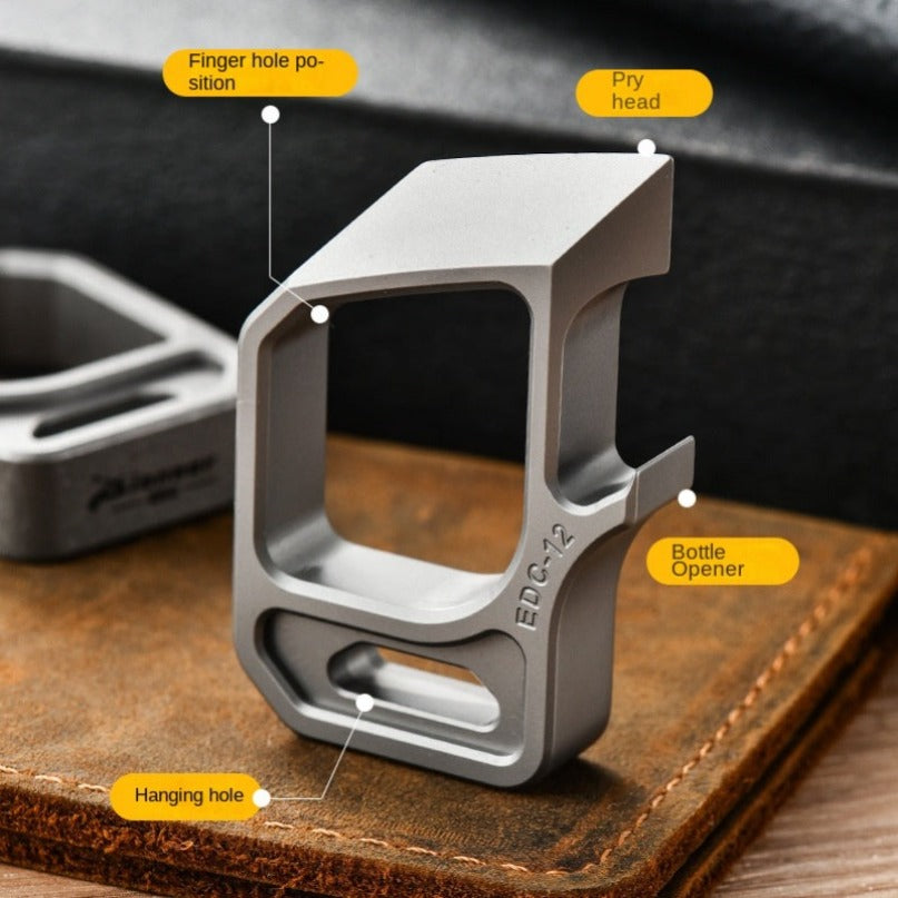Titanium Multifunctional Pendant Bottle Opener Outdoor Tool