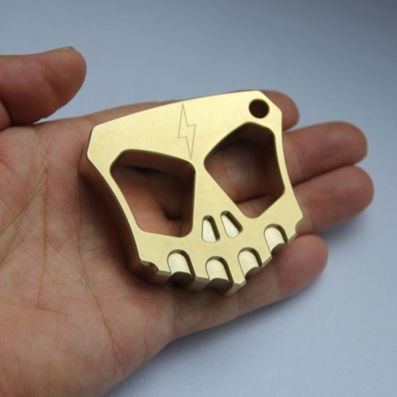 Brass Backpack Keychain Tool Creative Two Hole Brass Mini Outdoor