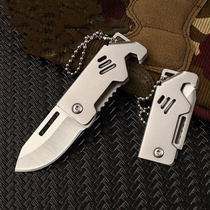 Mini Folding Knife Bottle Opener Pendant
