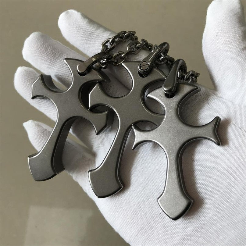 Titanium Alloy Cross Necklace Decoration