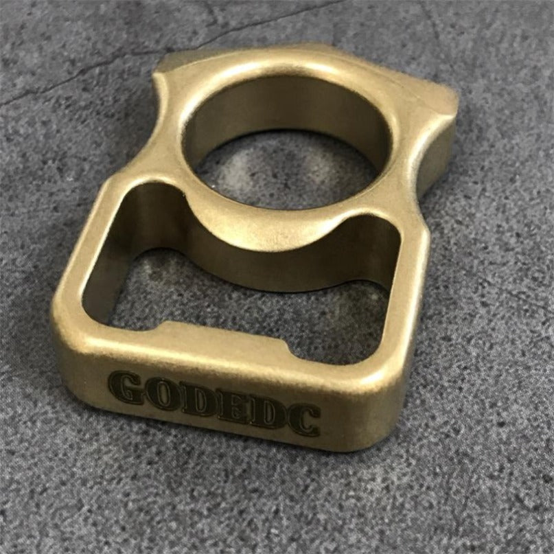 Brass Stonewashed Brass GOODEDC Bottle Opening EDC Keychain Tool