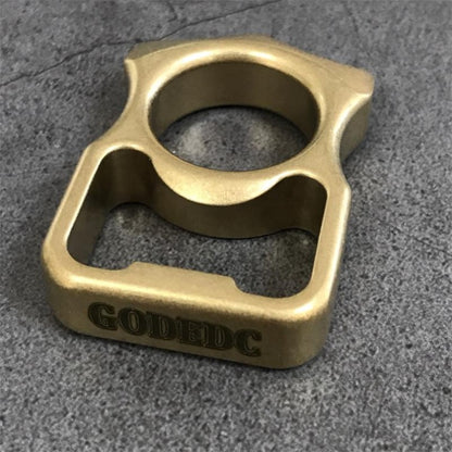 Brass Stonewashed Brass GOODEDC Bottle Opening EDC Keychain Tool