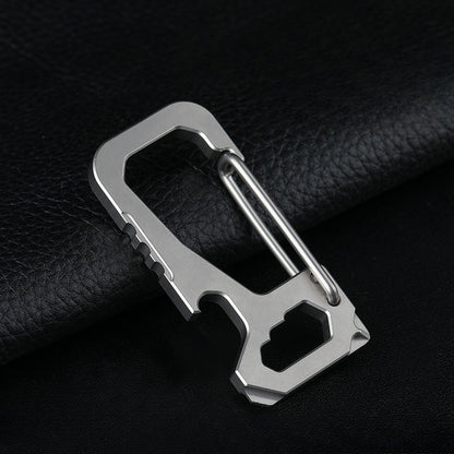 Multifunctional Titanium Alloy Bottle-opening Buckle