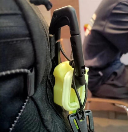 Non-Metallic Fluorescent Single Hole PA Plastic Portable EDC Outdoor Tool