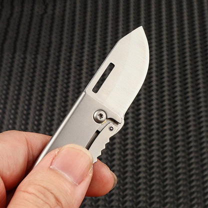 Mini Folding Knife Bottle Opener Pendant